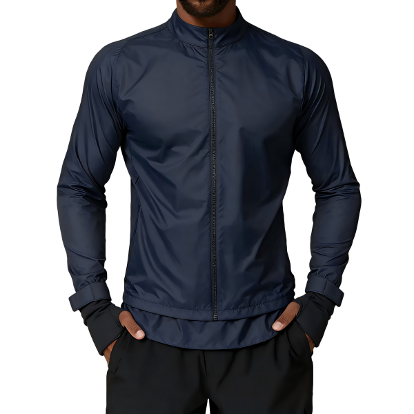 Men's Navy Windbreaker Jacket