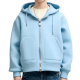 Sky Blue Hooded Zip-Up Jacket